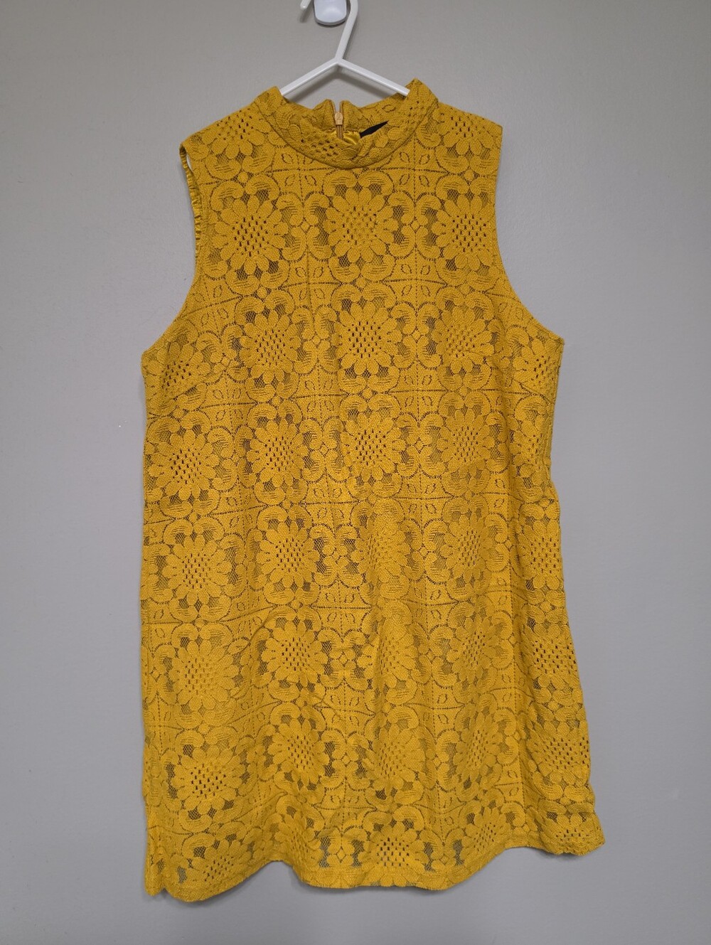 Forever 21 Mustard Lace Dress